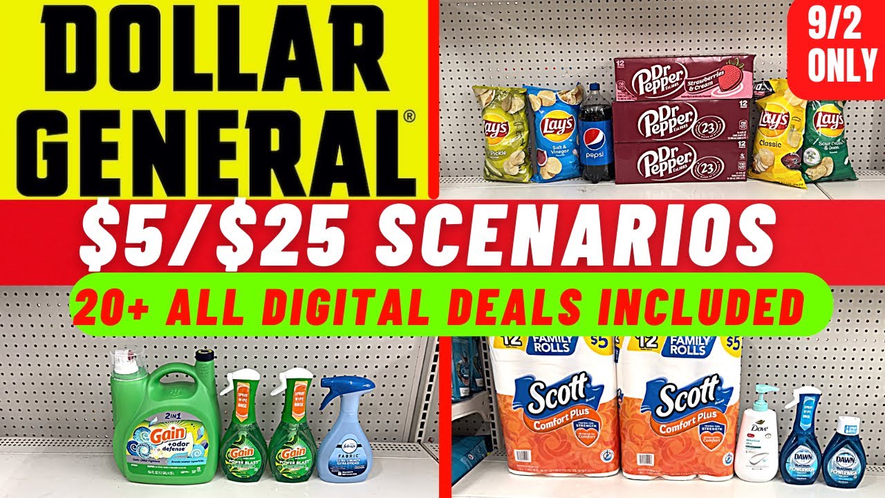 $5 off $25 dollar general scenarios for today