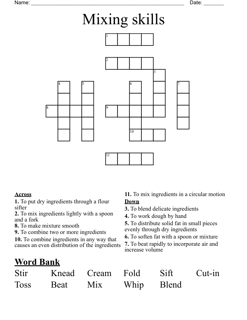 combines crossword clue