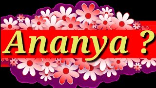 ananya lucky number