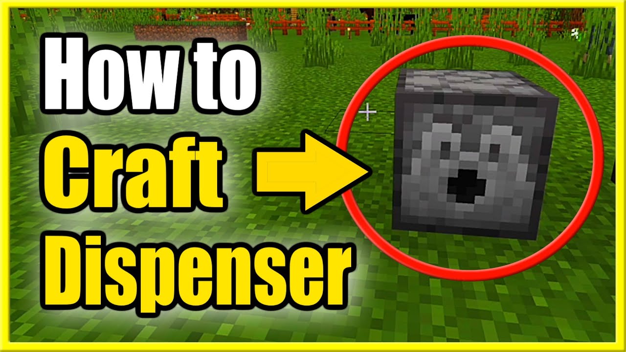 how to make dispenser minecraft