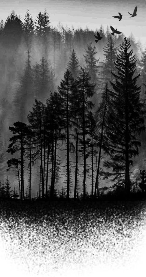 forest tattoo drawing