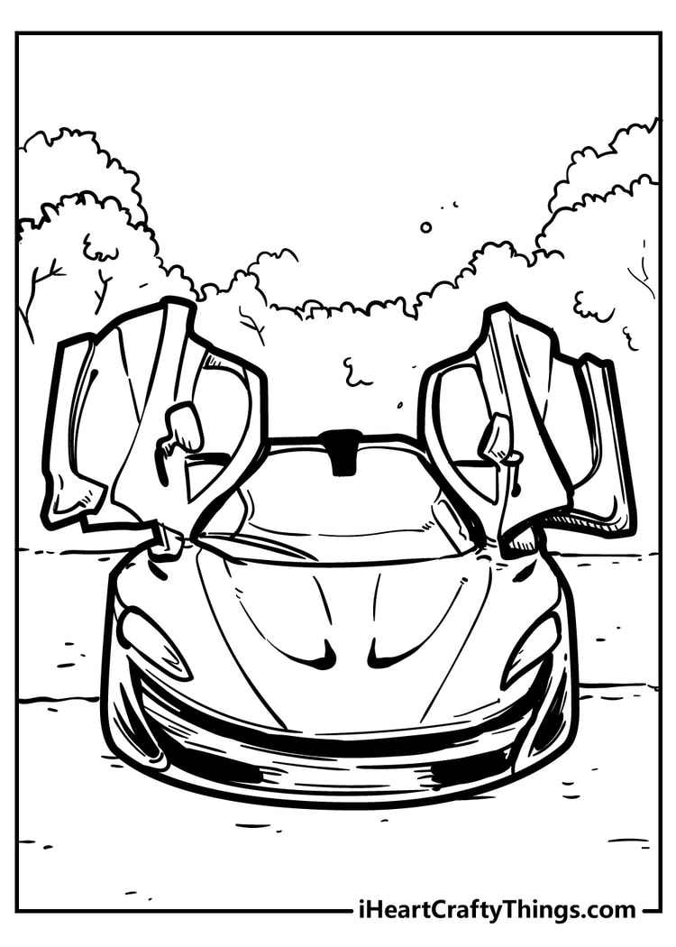 cool cars coloring pages