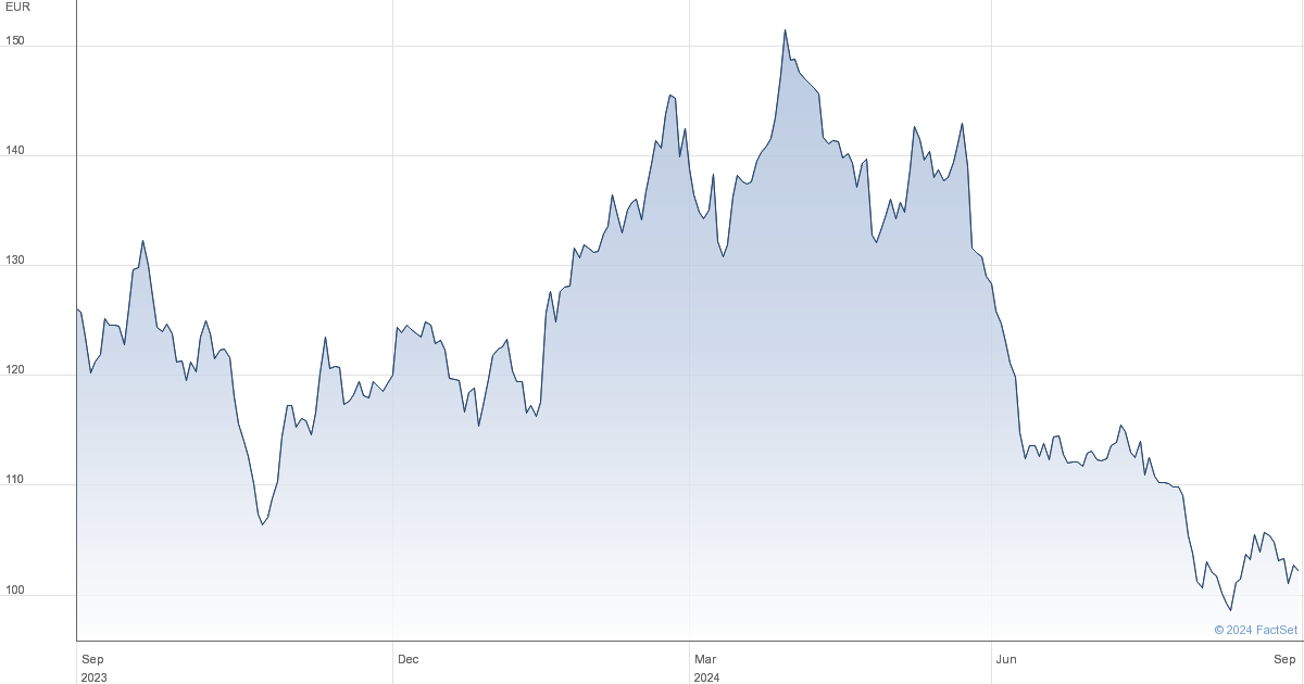 vw ag share price