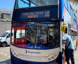 bus hythe to folkestone