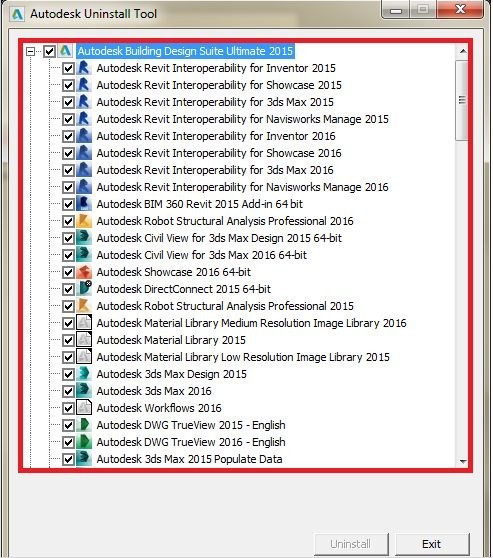 uninstall autocad 2016 completely