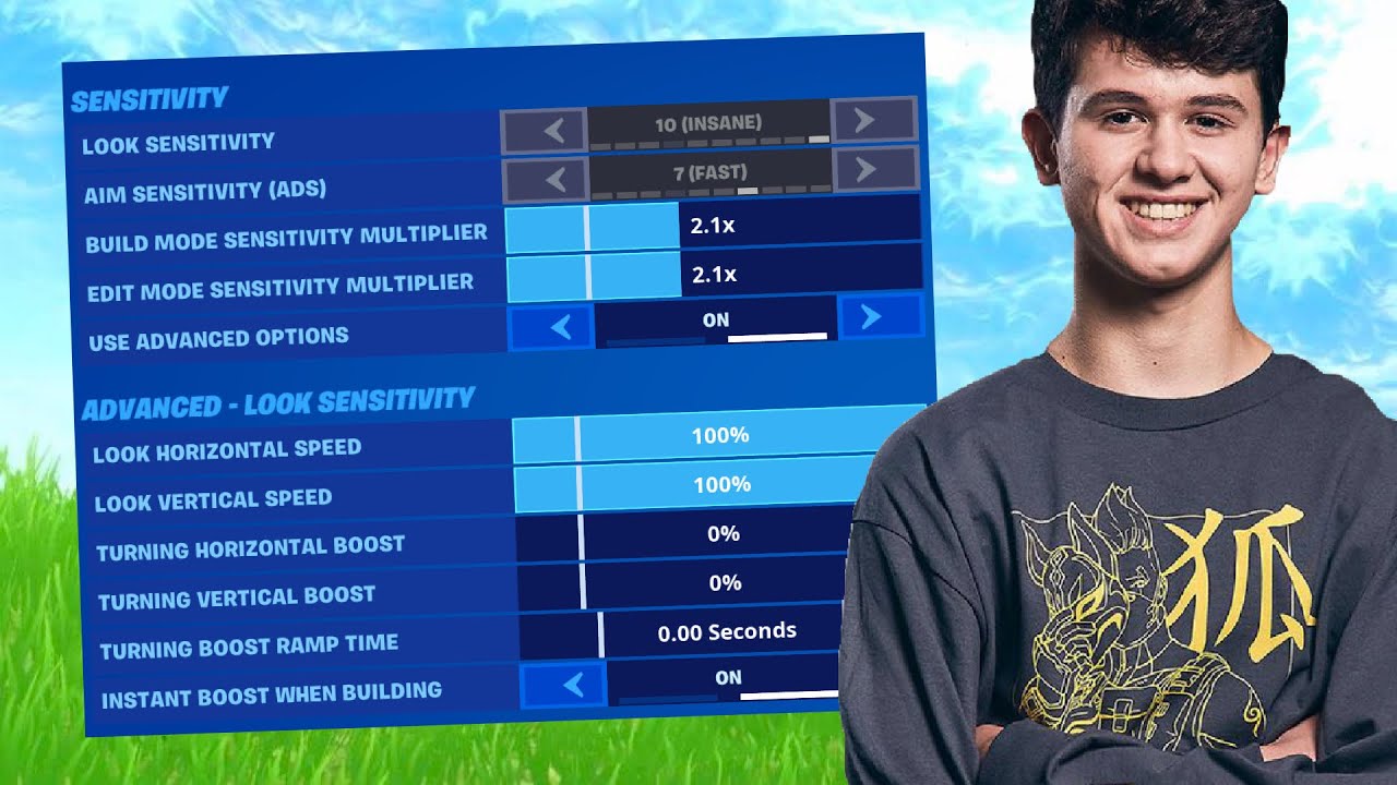 bugha fortnite settings