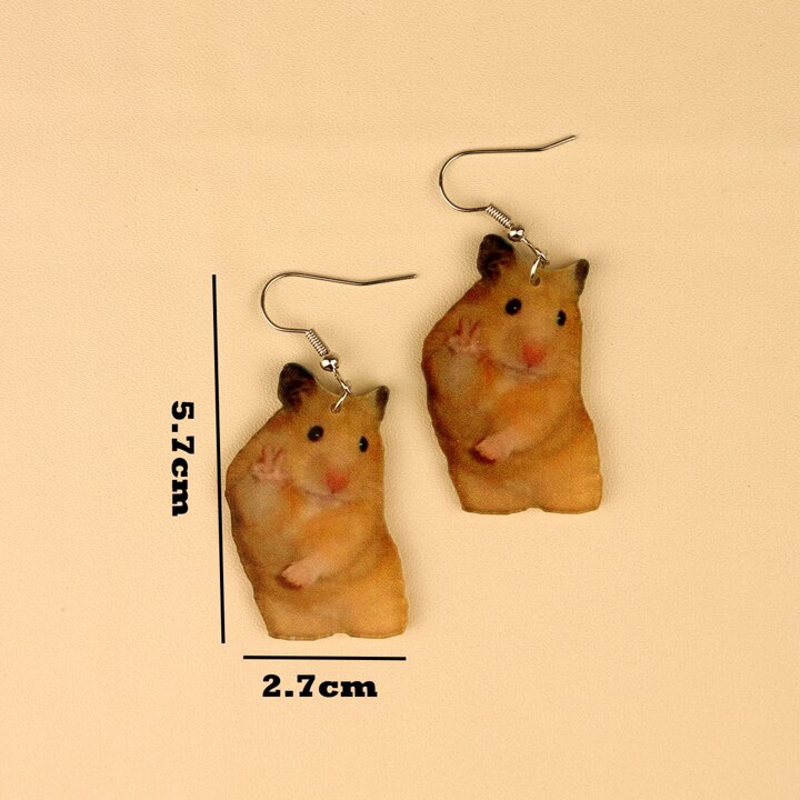 hamster earrings