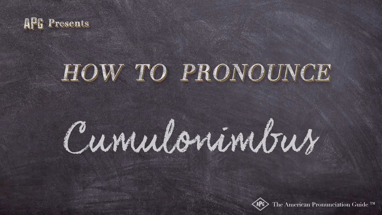 cumulonimbus pronunciation