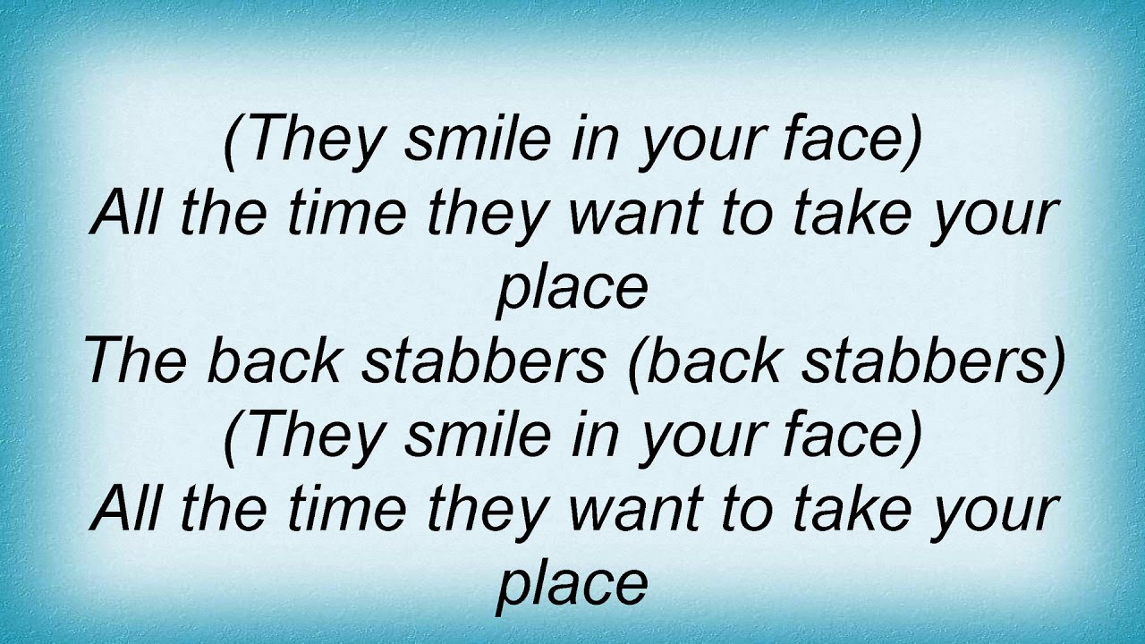 back stabbers lyrics