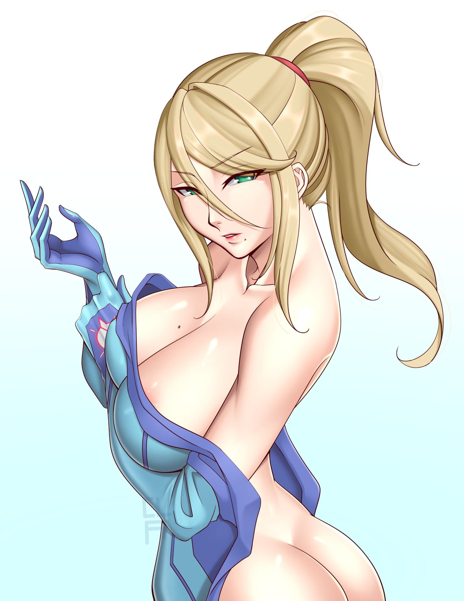 zero suit samus naked