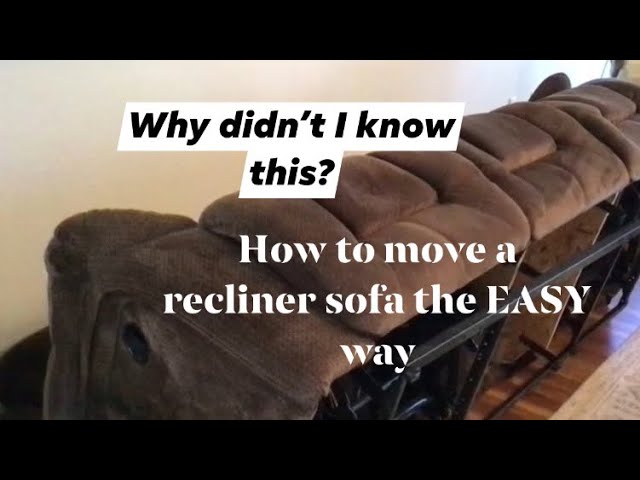 how to disassemble a recliner couch