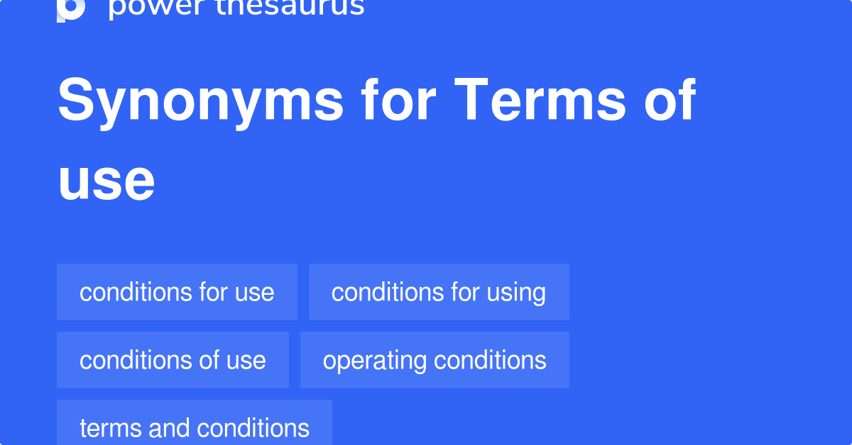 synonyms for use