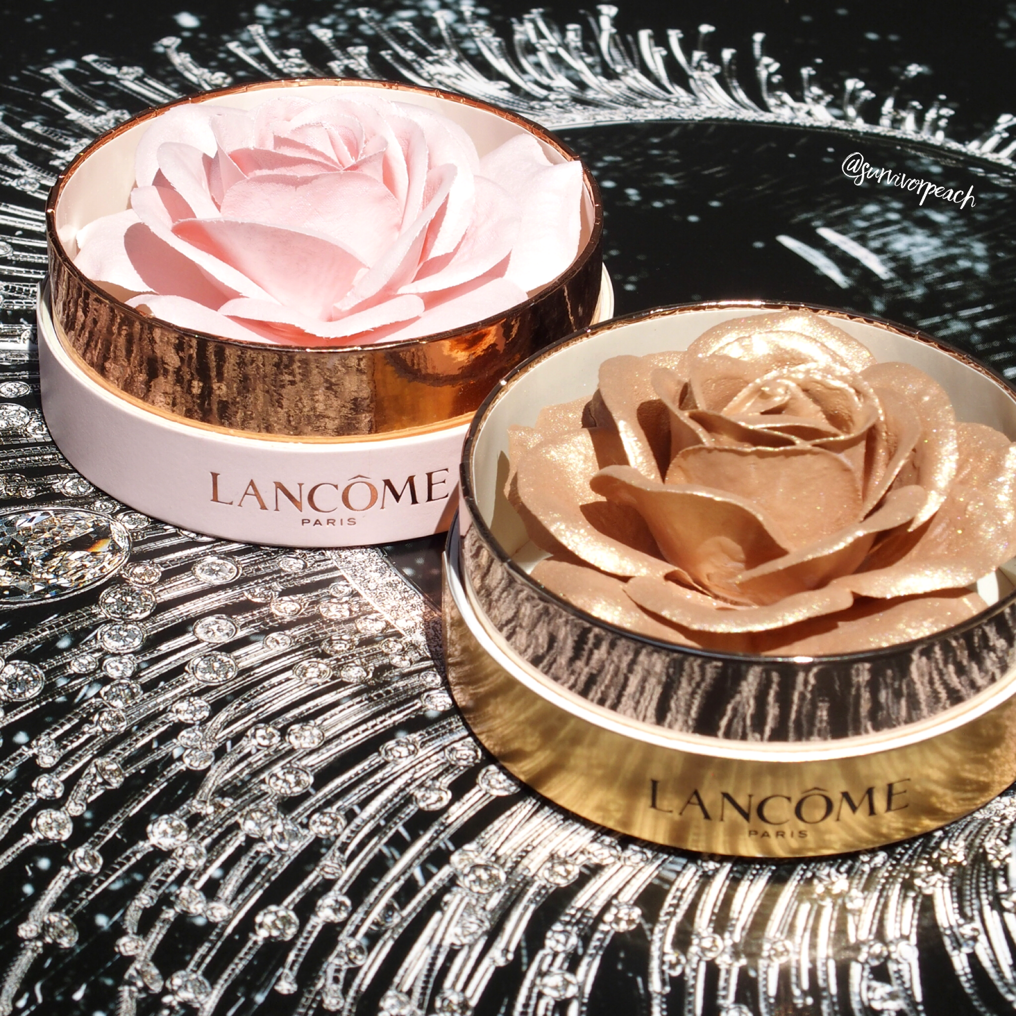 la rose powder lancome