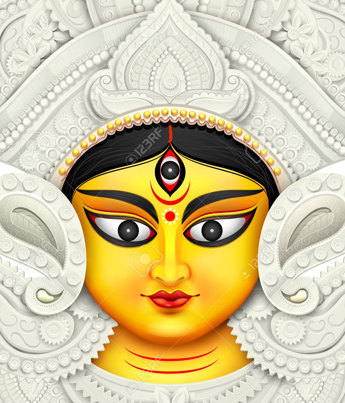 durga face image