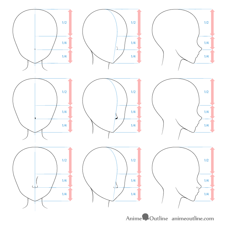 how to draw a anime nose