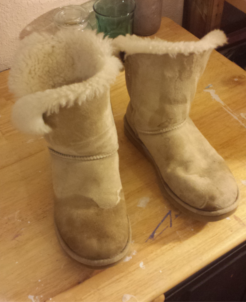 how to get water stains out of ugg boots