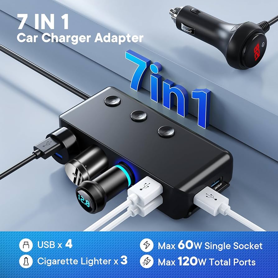 car charger socket adapter