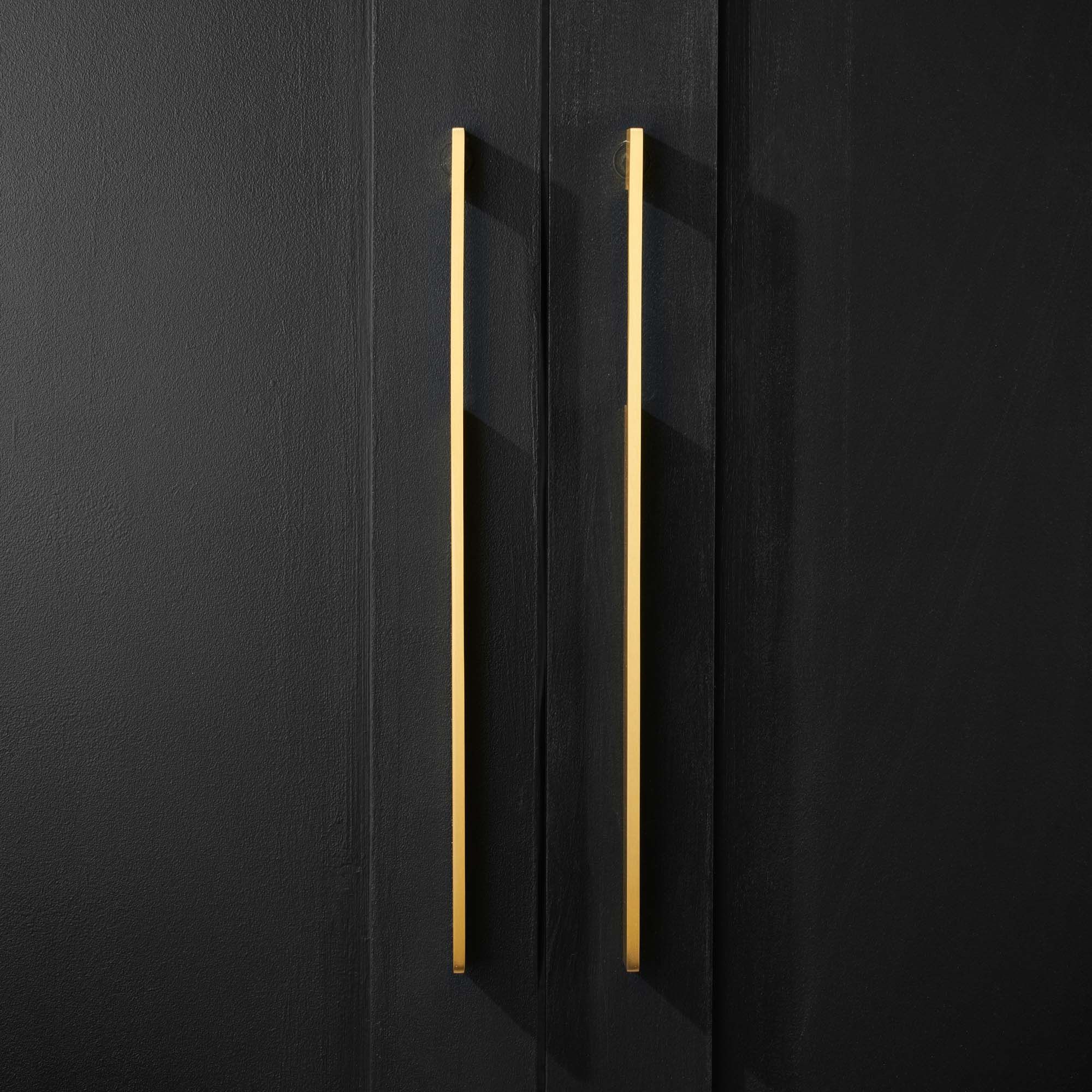 long gold wardrobe handles