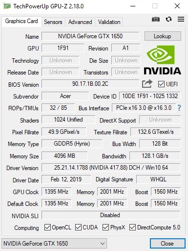 gtx 1650 laptop