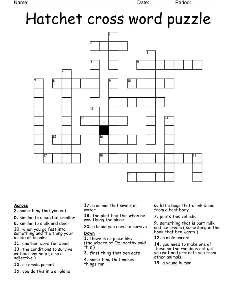 axe target crossword