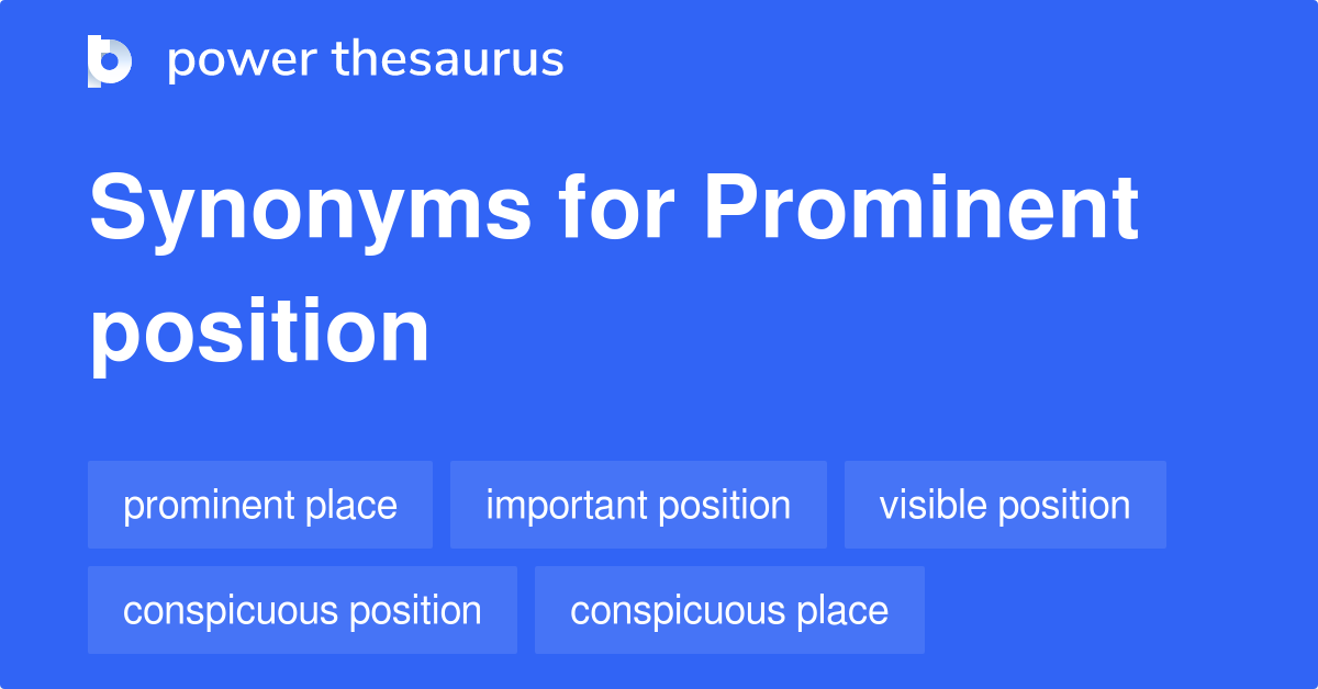 prominent thesaurus