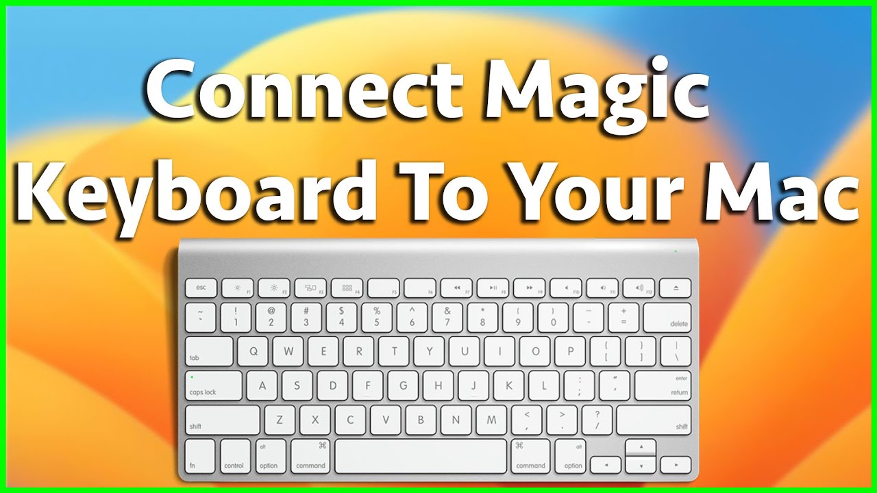 how to connect apple keyboard to mac