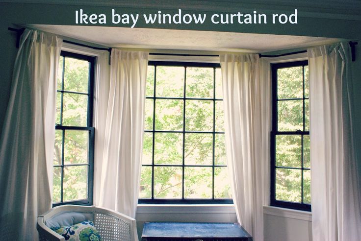 bay window drapery rod