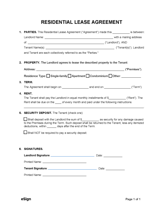 downloadable lease agreement template