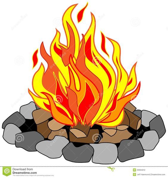 clip art camp fire