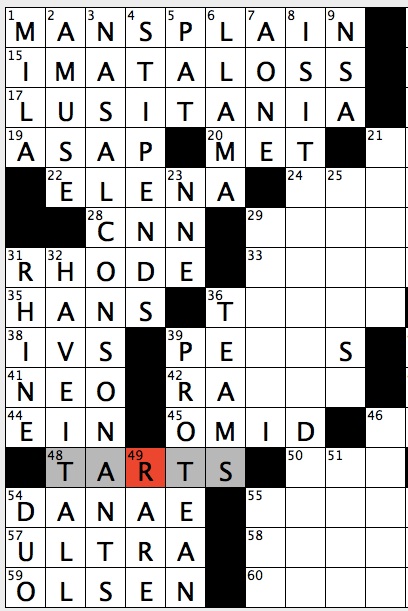 famous nyt crossword