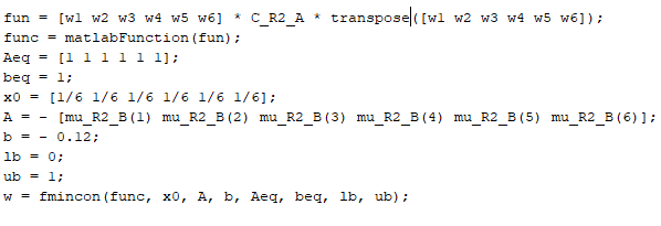 matlab fmincon