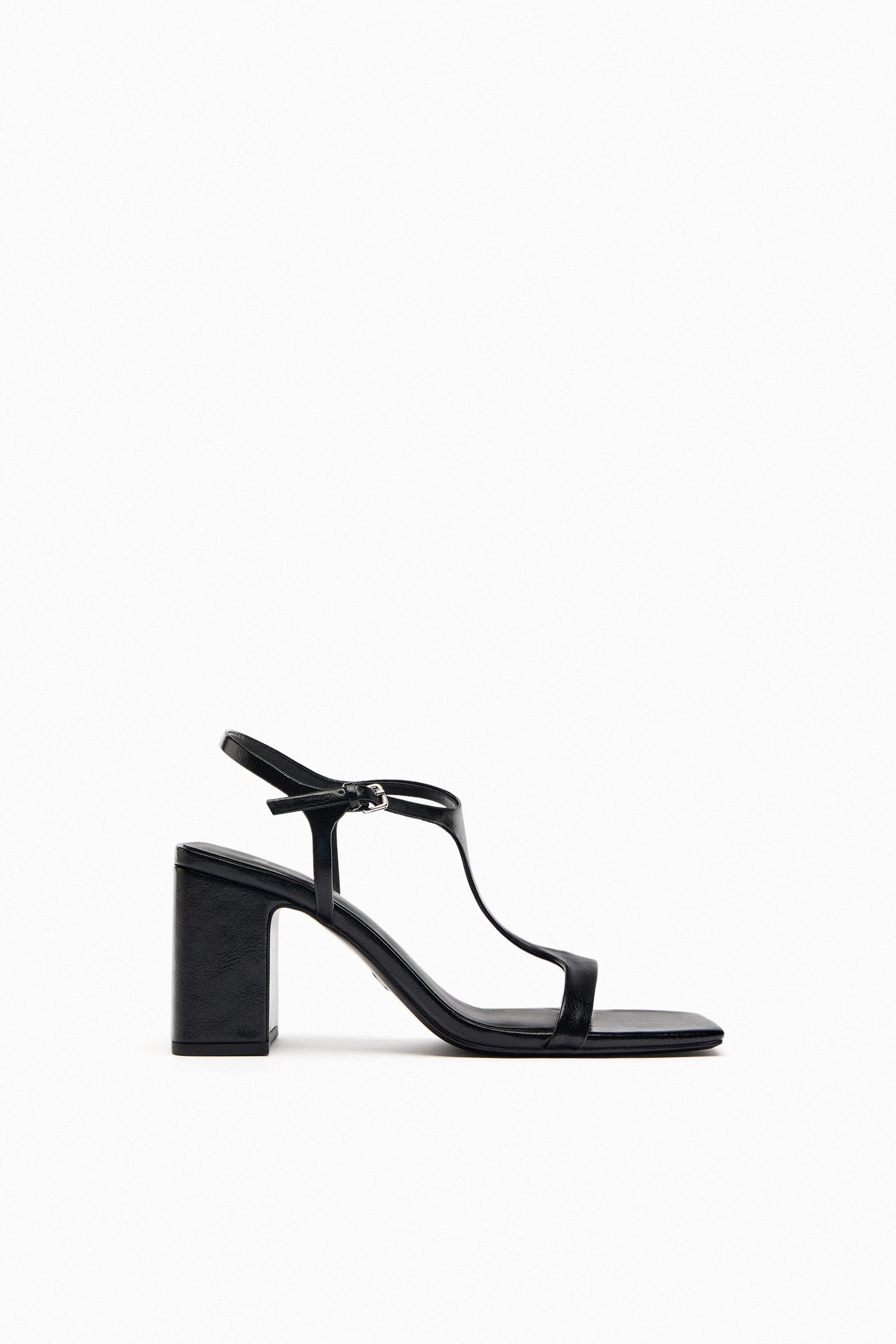 zara black sandals