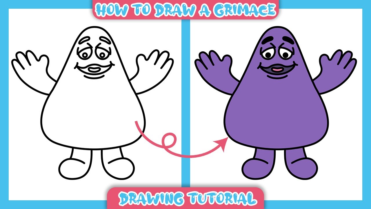 how to draw grimace