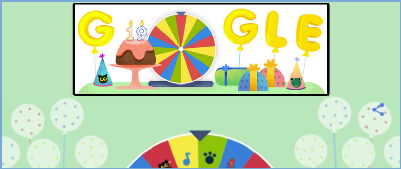 google doodles birthday surprise spinner