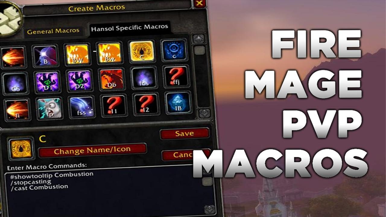 wow classic mage macros