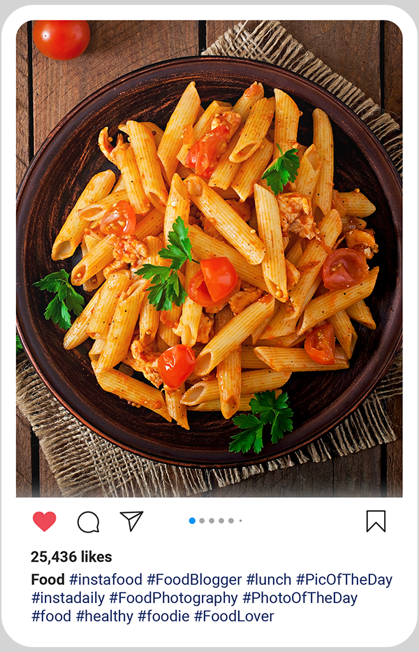 pasta hashtags