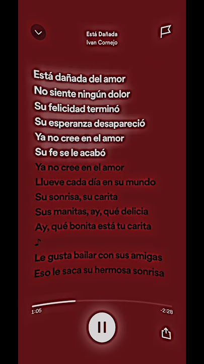 está dañada lyrics in english