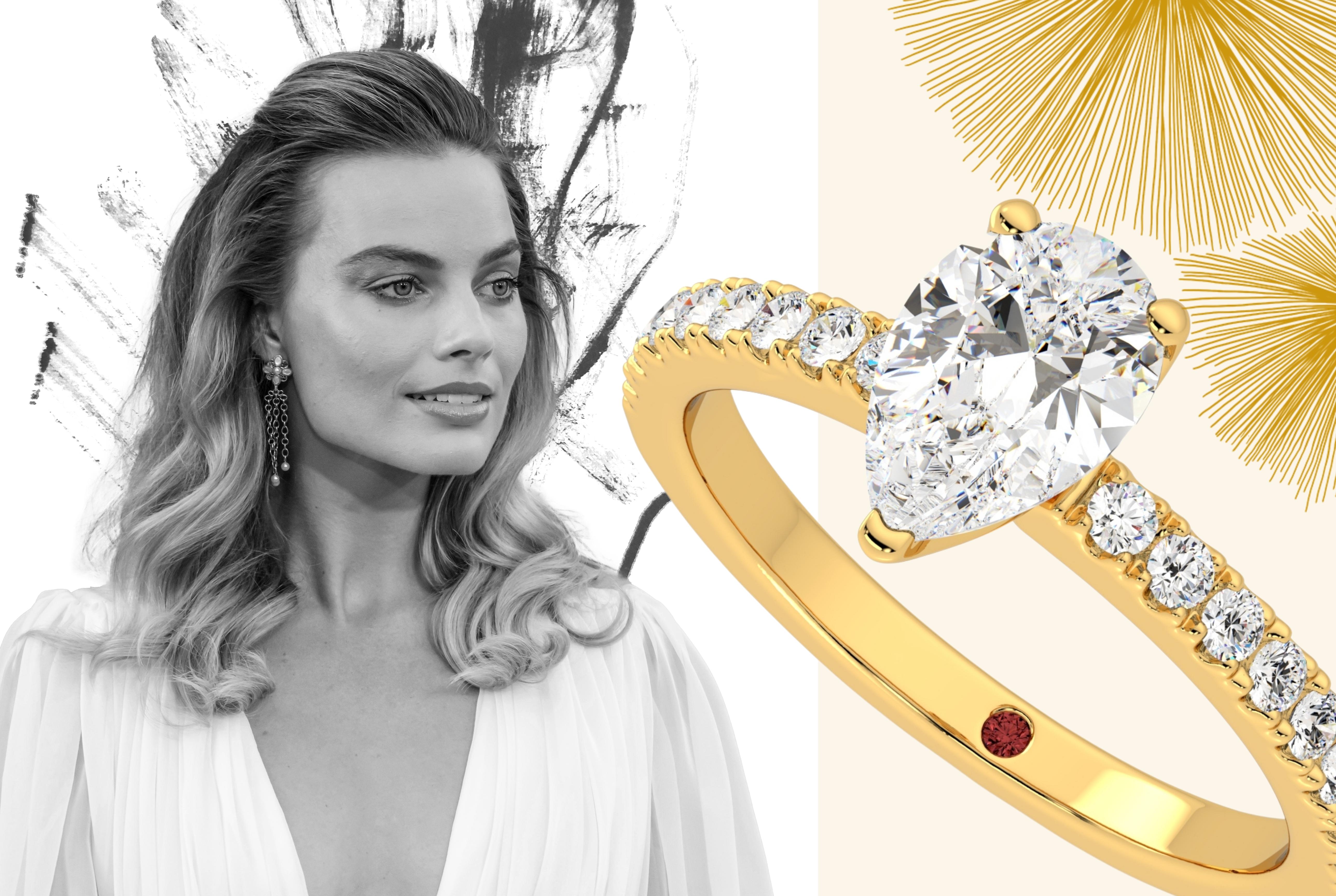 margot robbie engagement ring