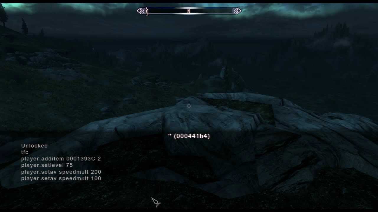 skyrim console cheats