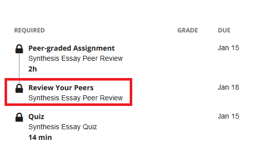 coursera peer graded assignments solutions