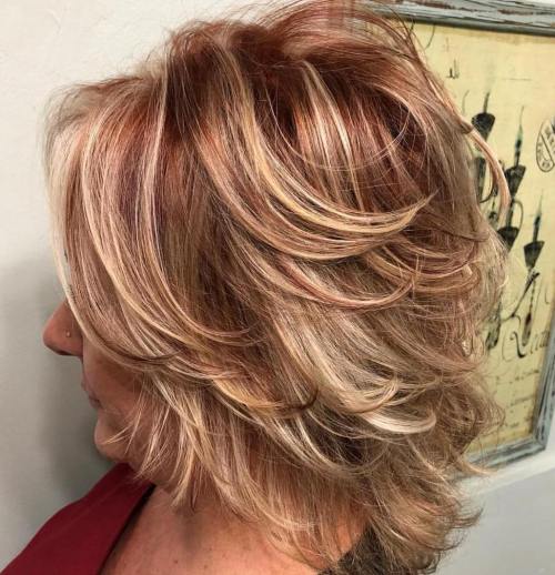 short layered hairstyles for over 50