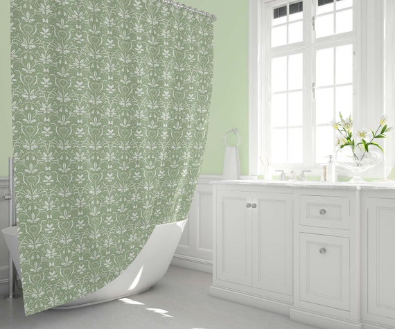 sage shower curtain