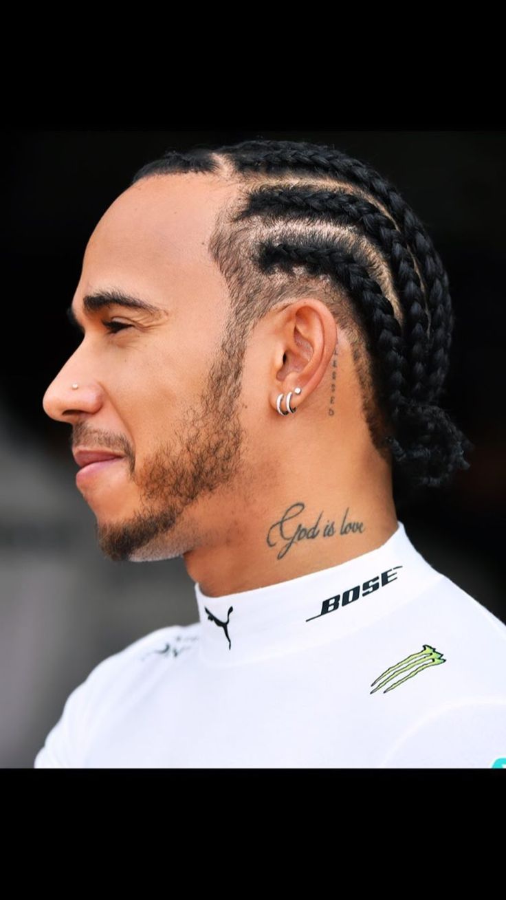 lewis hamilton neck tattoo