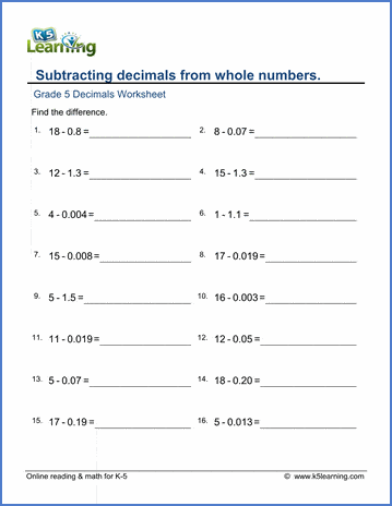 estimating adding and subtracting decimals worksheets