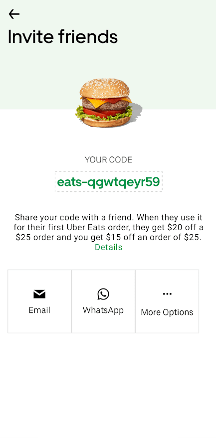 uber eats $25 promo code first order