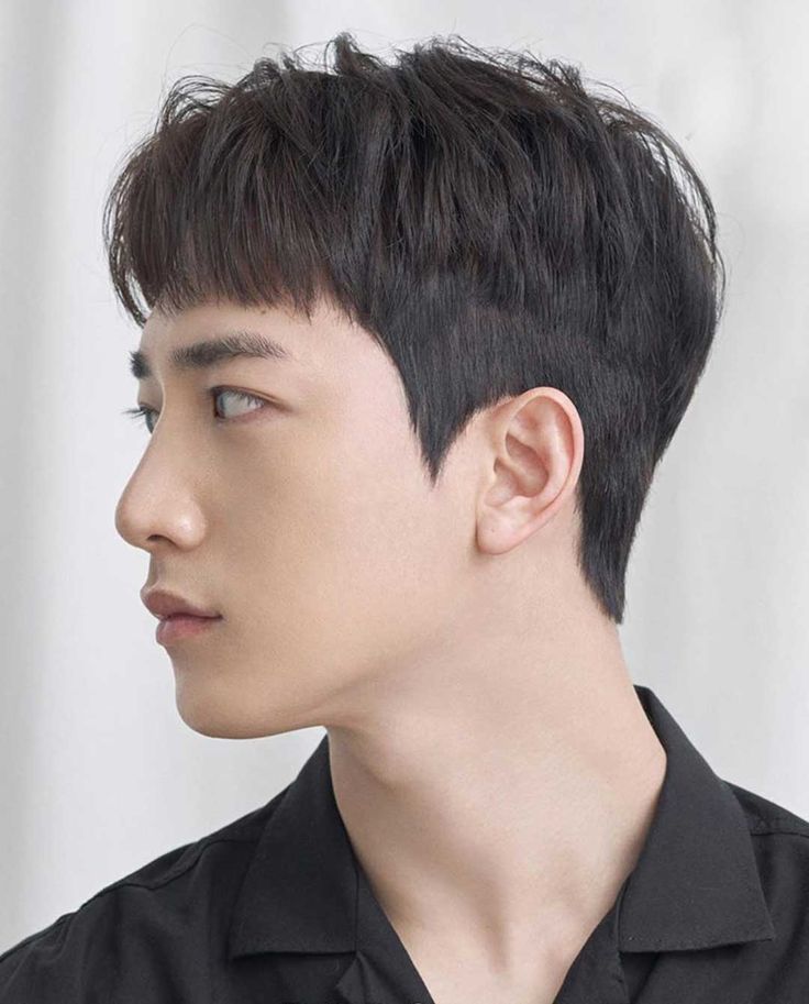 trendy korean male hairstyle short