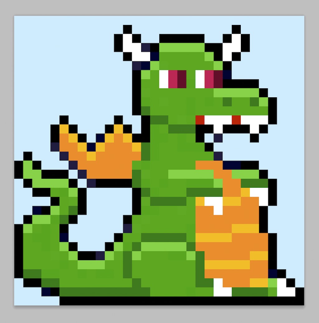 dragon pixelart