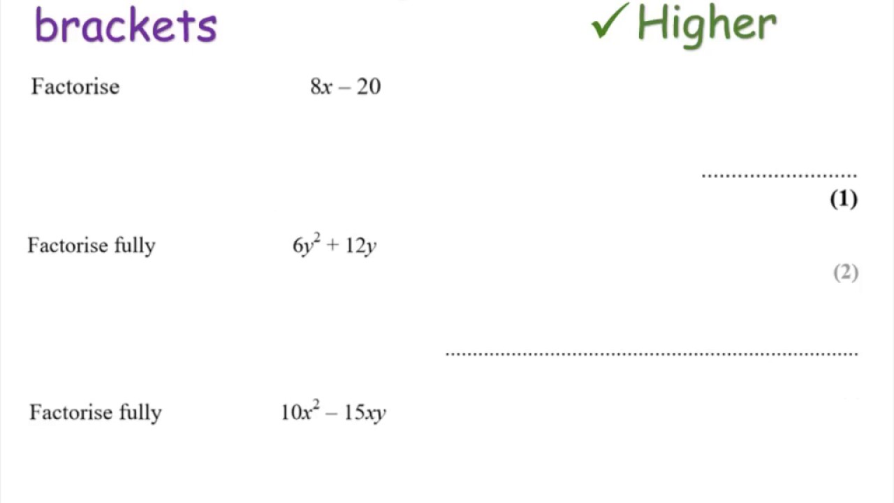 factorise fully 8x 6