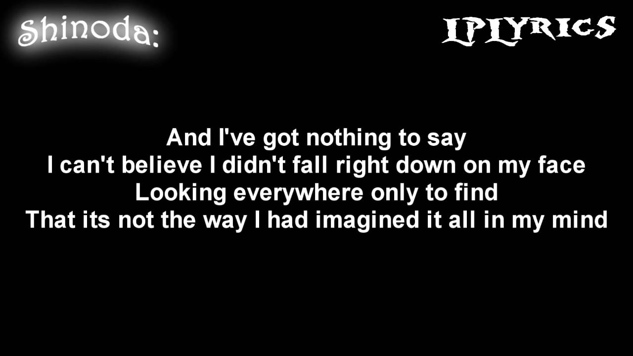 lyrics to linkin park