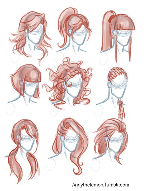 drawing hair ideas